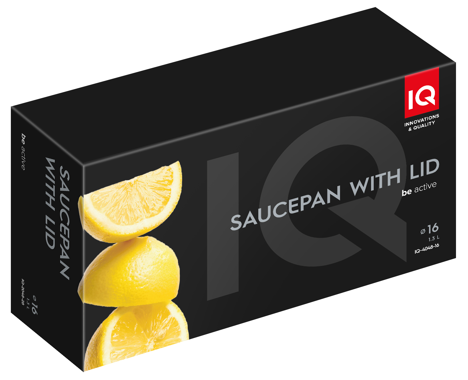Ківш IQ Be Active алюмінієвий 16 см (1.3 л) з кришкою (IQ-4048-16)