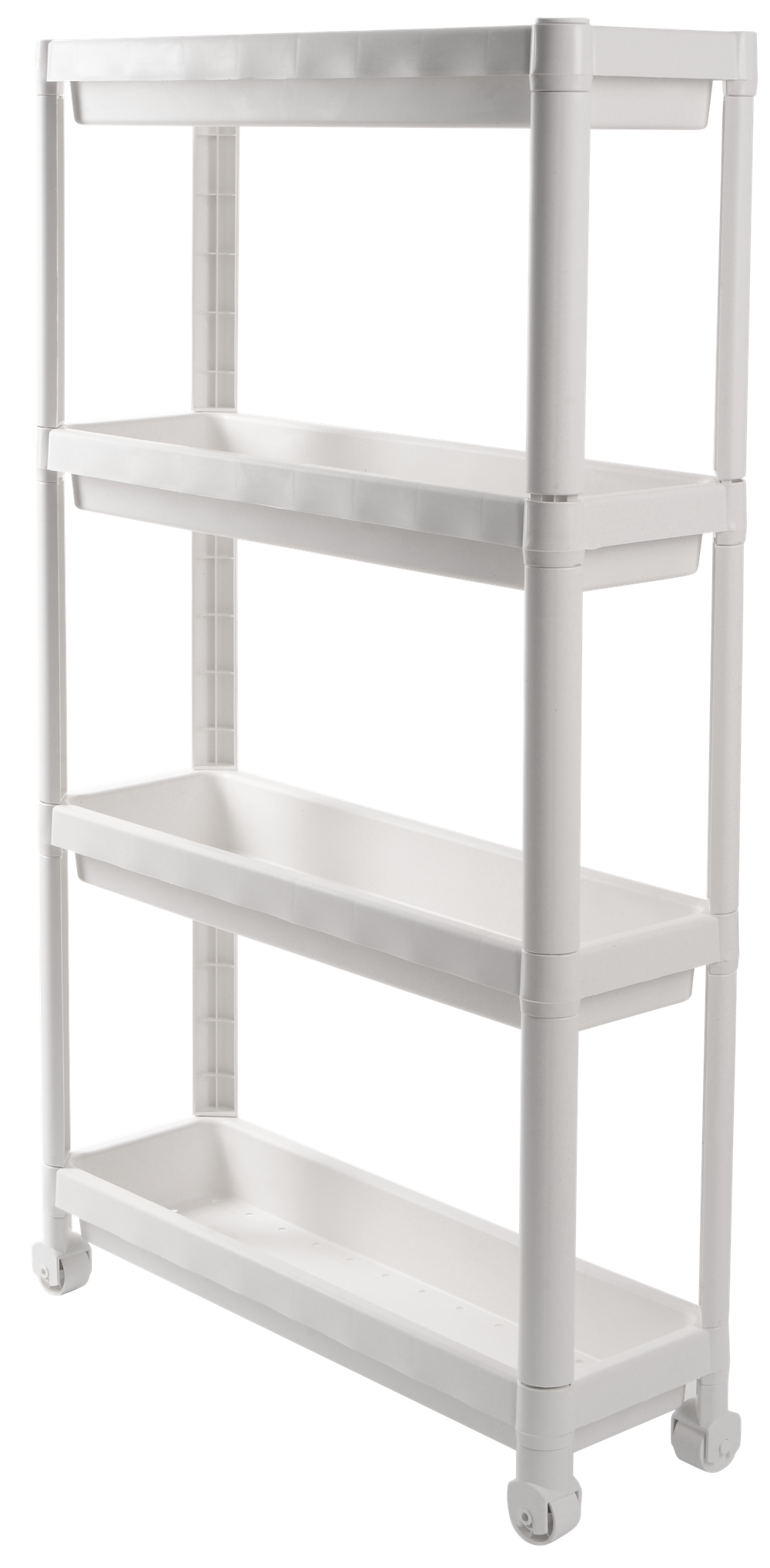Етажерка 4-х ярусна Violet House 6014 Long Shelf WHITE 54х18х91 см 