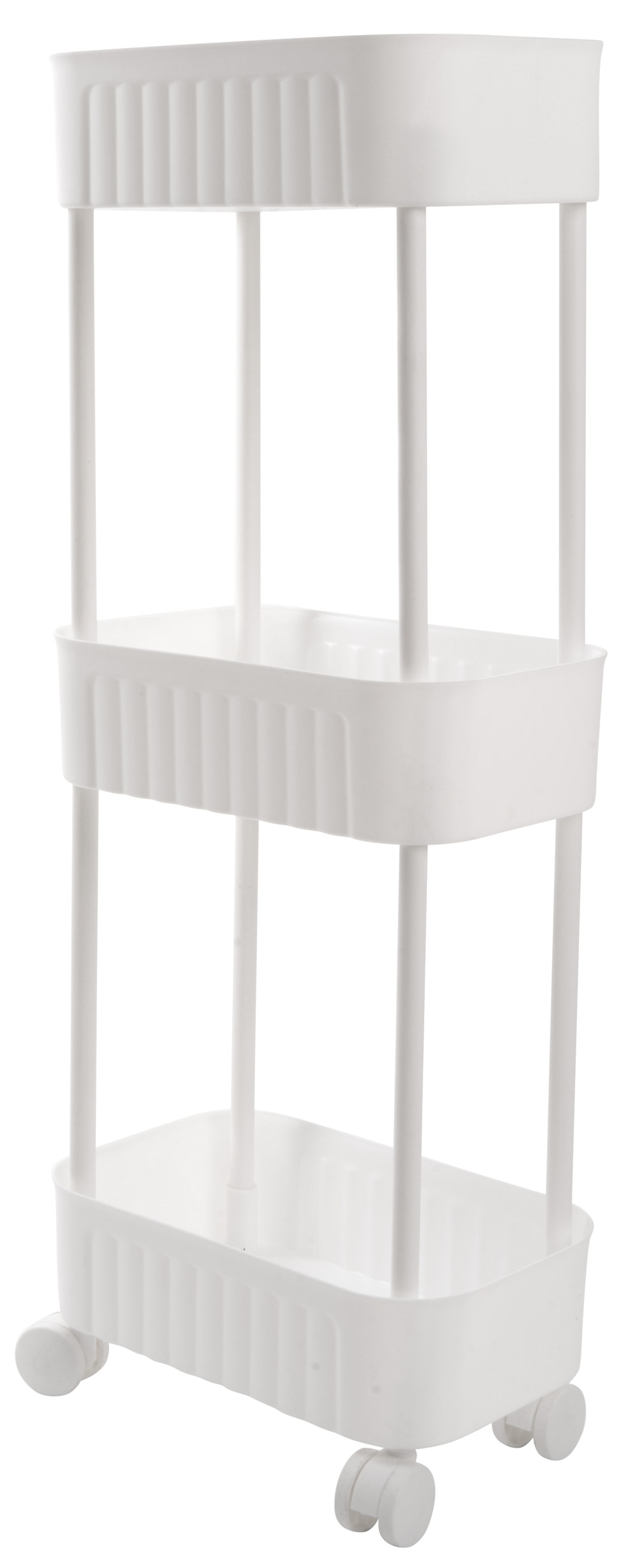 Етажерка 3-х ярусна Violet House 6020 Honeycomb WHITE 17х27х73 см 
