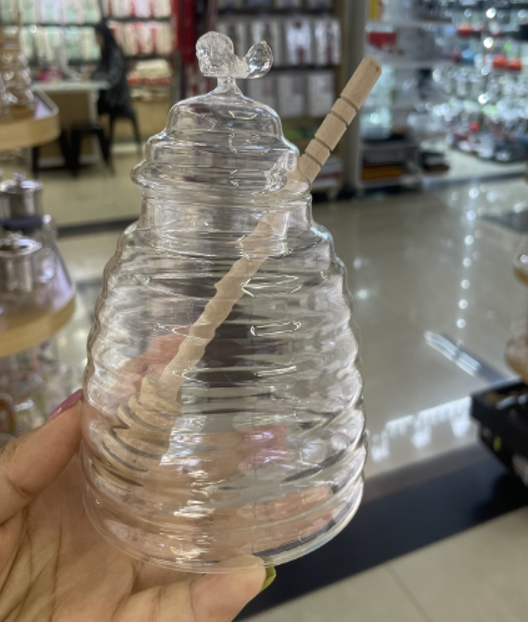 Банка LED HONEY з бамбук.ложк./ 480 мл (B060712)