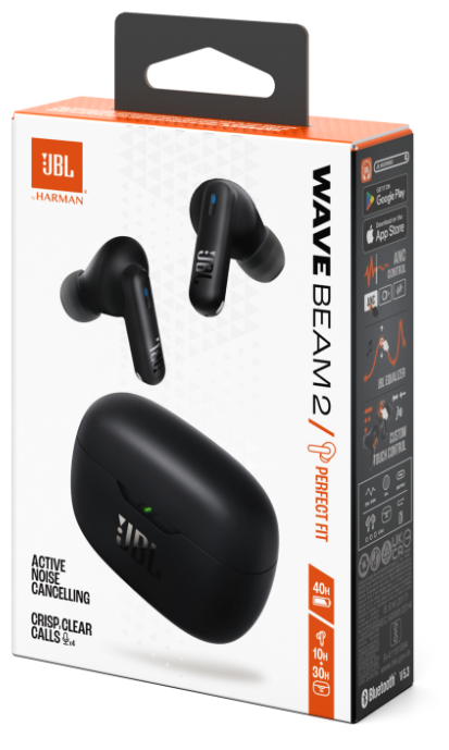 Гарнітура JBL WAVE BEAM 2 Black (JBLWBEAM2BLK)  (7065569)