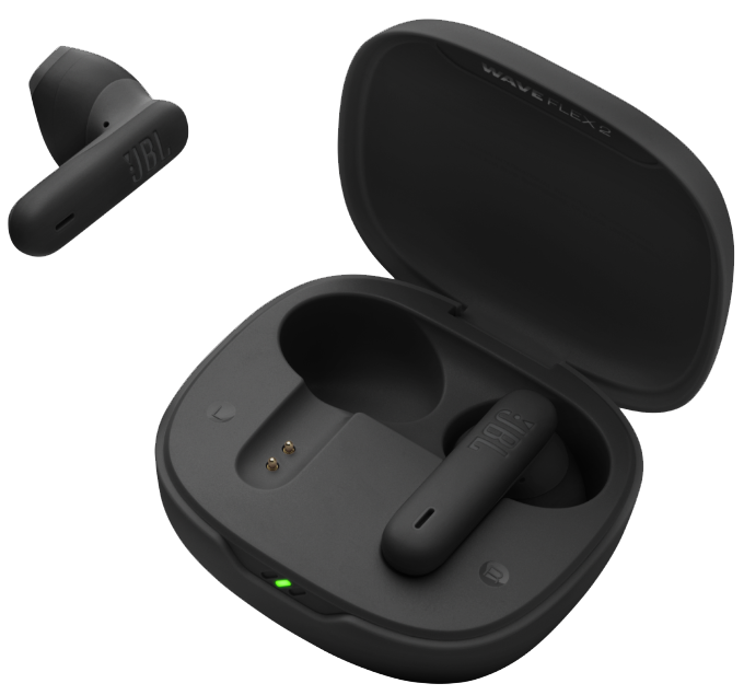Гарнітура JBL WAVE FLEX 2 Black (JBLWFLEX2BLK)  (7065573)