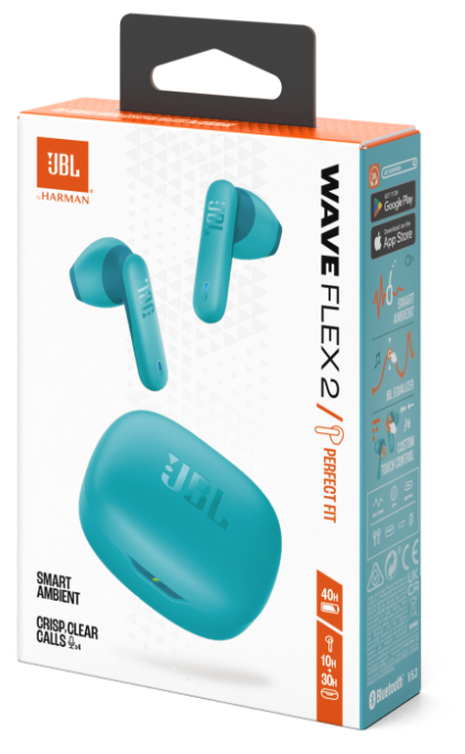 Гарнітура JBL WAVE FLEX 2 Blue (JBLWFLEX2BLU)  (7065574)