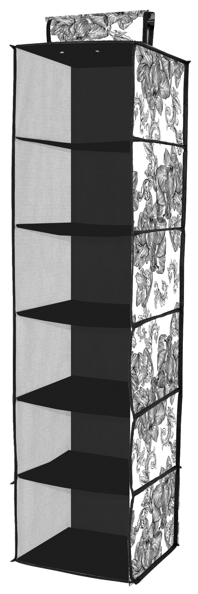 Органайзер Idea Home NP-121 Anthracite Flowers 28x28x112 см