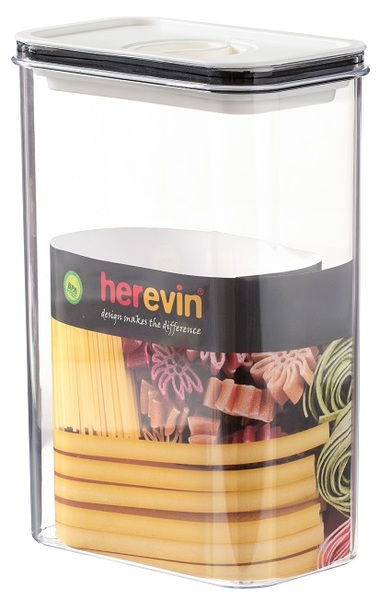 контейнер пл. HEREVIN Canister-Vacuum Lid-White-Black вакумна кр. 2.5 л (161189-000)