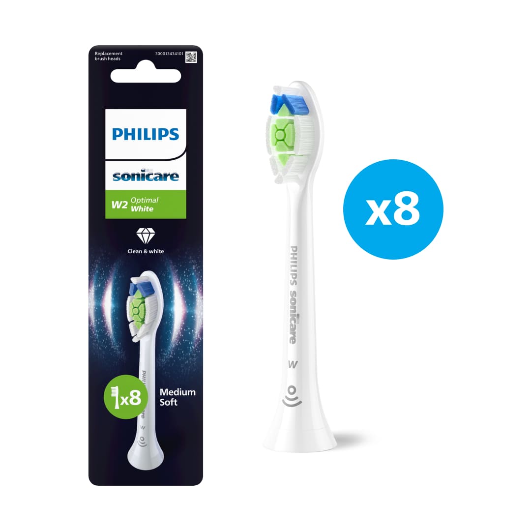 Зубна електрощітка PHILIPS HX6068/87 насадки Optimal White 8 шт