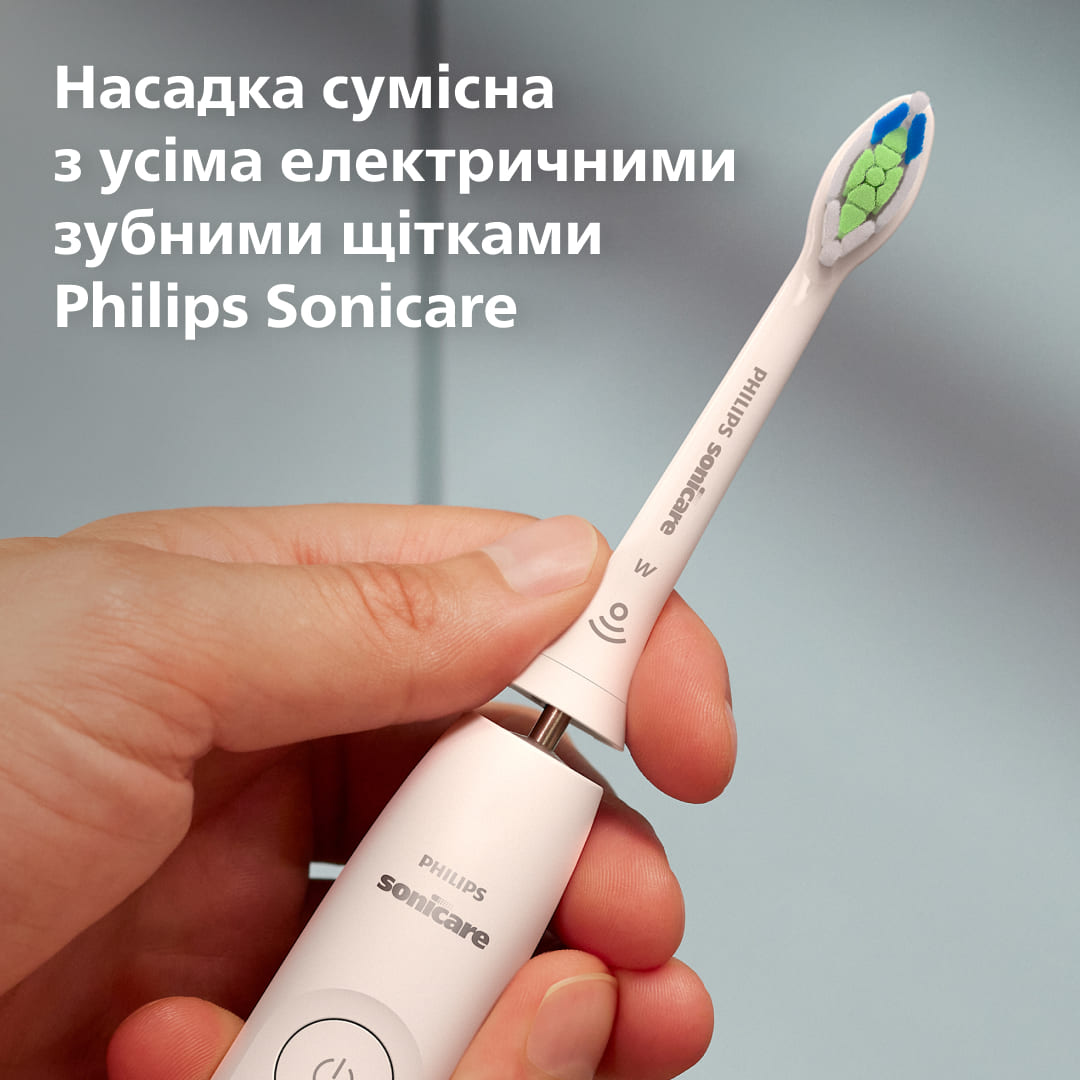 Зубна електрощітка PHILIPS HX6062/87 насадки Optimal White 2 шт