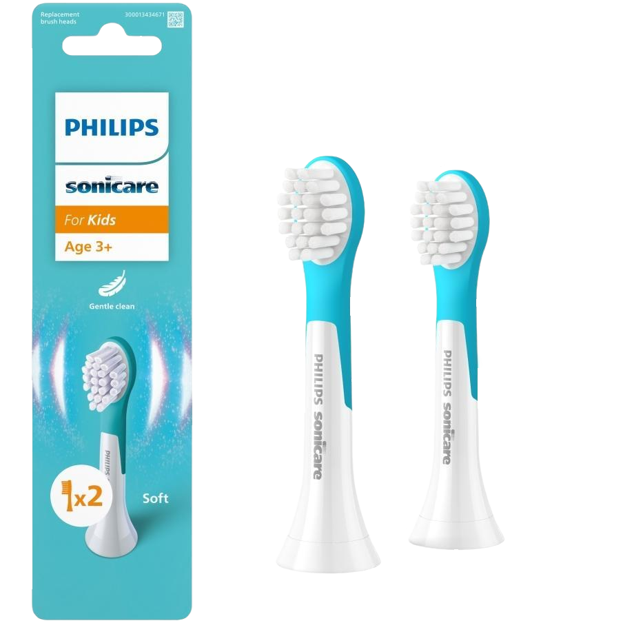 Зубна електрощітка PHILIPS HX6032/90 насадки Kids 3+ років 2 шт