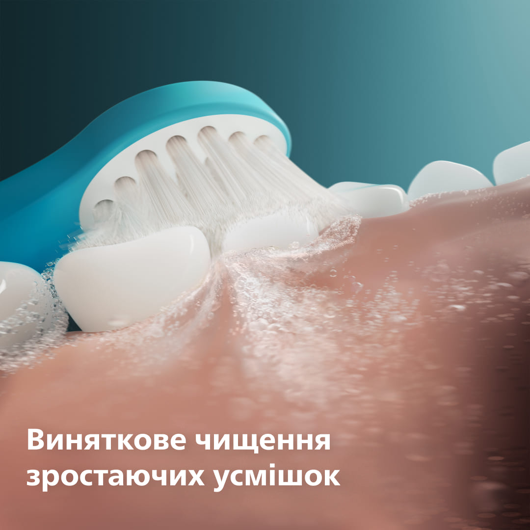 Зубна електрощітка PHILIPS HX6032/90 насадки Kids 3+ років 2 шт