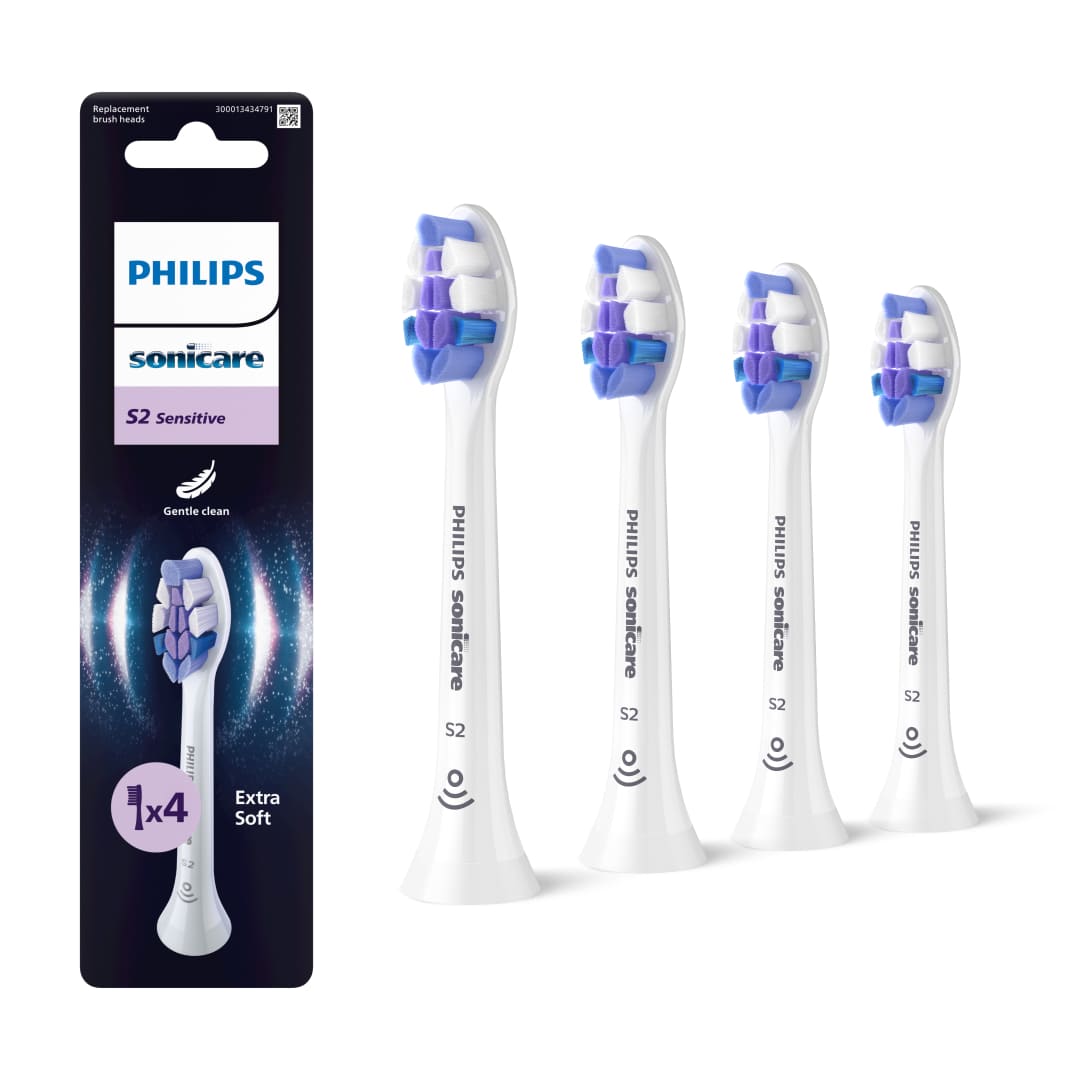 Зубна електрощітка PHILIPS HX6054/87 насадки Sensitive 4 шт