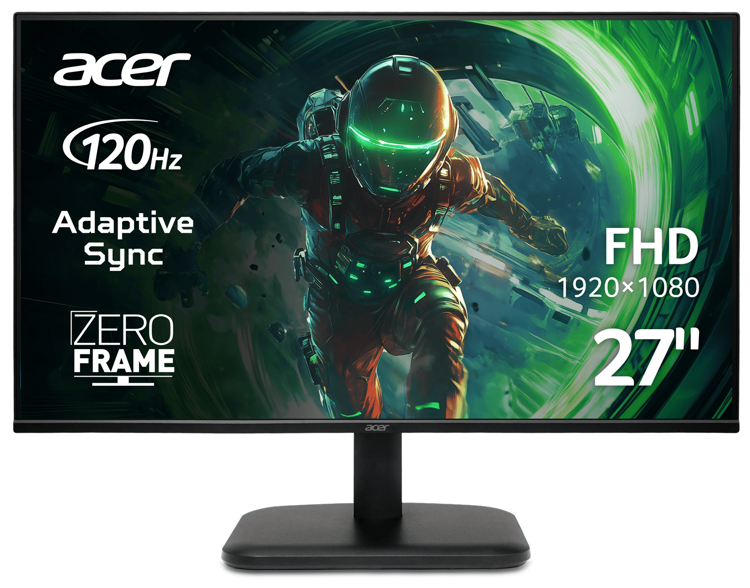 Монiтор TFT ACER 27" EK271Gbi (UM.HE1EE.G01) IPS FHD 120Hz VGA HDMI Black