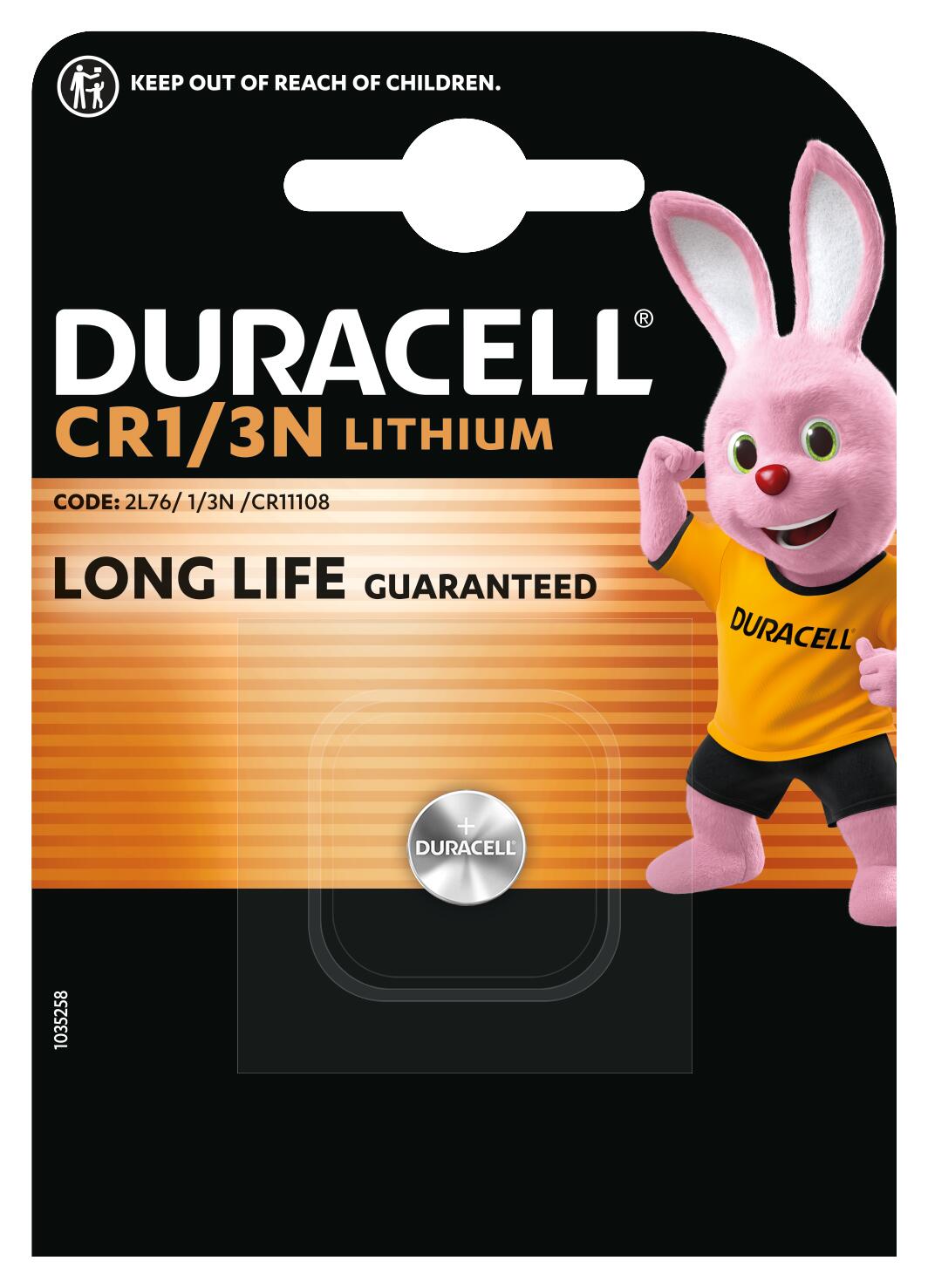 Батарейка DURACELL 1/3N уп. 1 шт.
