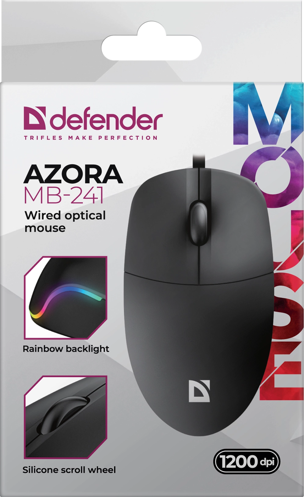 Миша Defender Azora MB-241 Black (52241) (7106519)