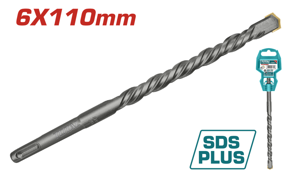Акс.інстр TOTAL TAC310601 бур SDS plus 6x110мм