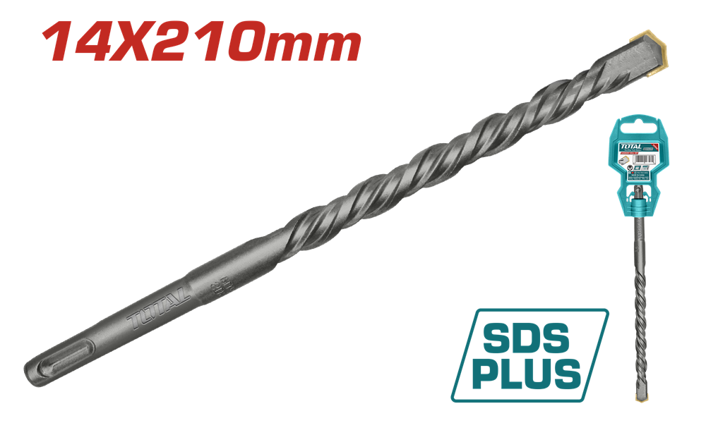 Акс.інстр TOTAL TAC311401 бур SDS plus 14x210мм