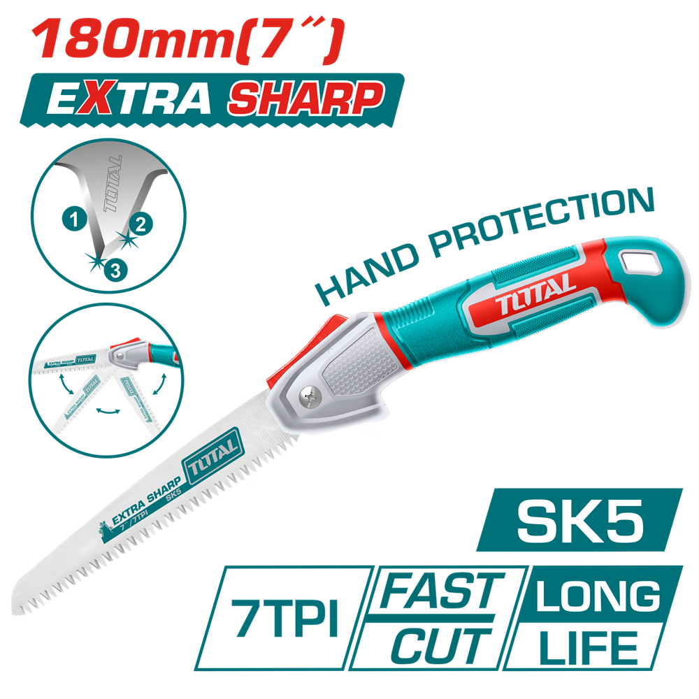 Сад.інстр.руч. TOTAL THFSW1808 Пила садова 180мм