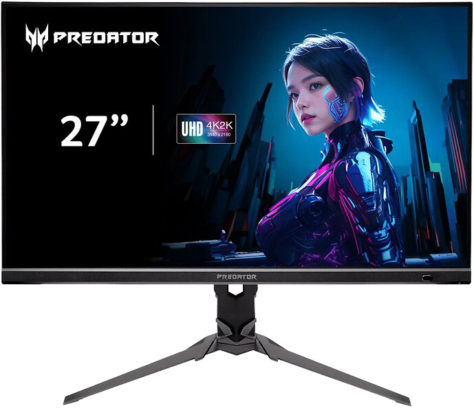Монiтор TFT ACER 27" Predator XB273KV5bmiiprx (UM.HX3EE.501) 4K IPS 320Hz(DFR) 400nit 2*HDMI DP Pivot MM