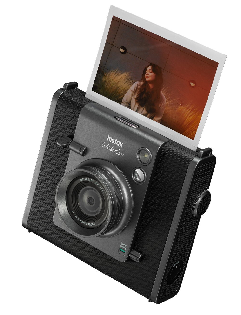 Камера миттєвого друку Fuji Instax Wide EVO BLACK