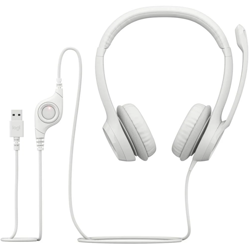 Гарнітура Logitech USB H390 (981-001286) White  (6857749)