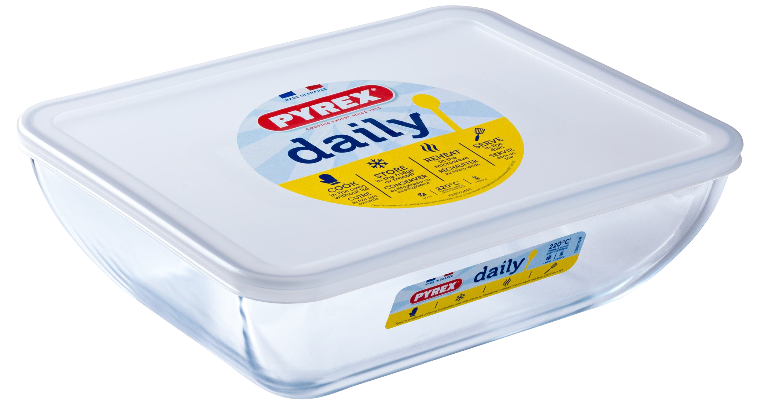 Форма з кришкою Pyrex Daily, 22х17 см