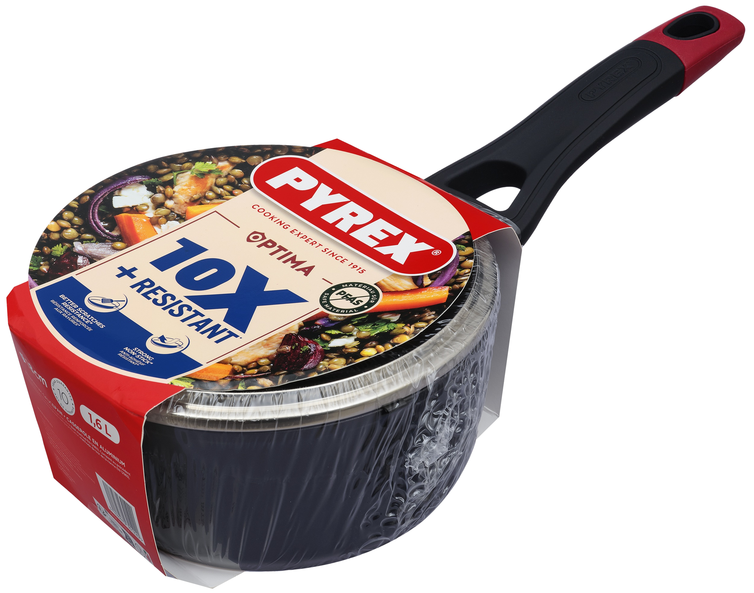 Ківш PYREX OPTIMA 18см індукція з кришкою (OT18AP6/8044)