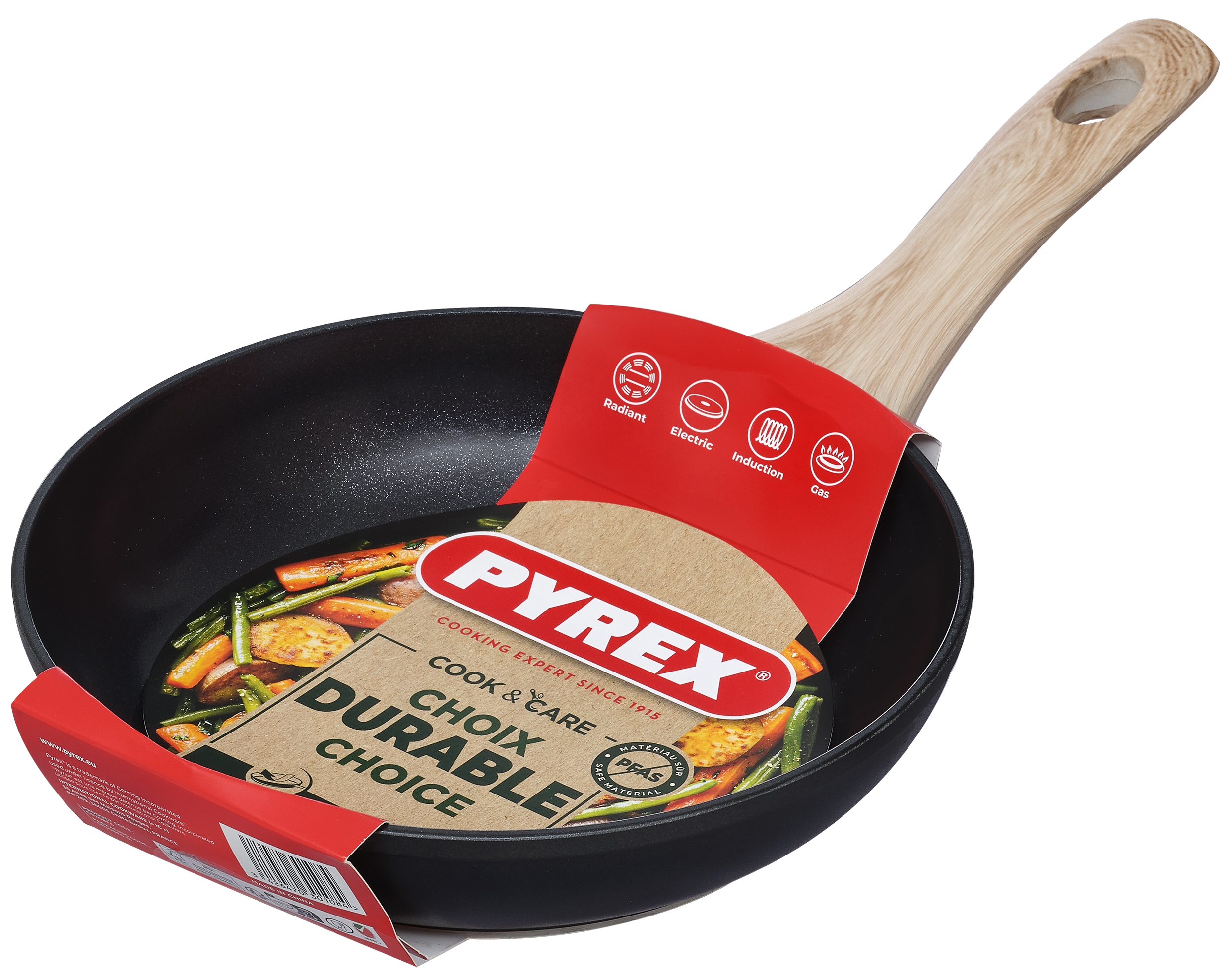 Сковорода PYREX Cook&Care 20 см індукція б/кришки (CR20BF6/8046)