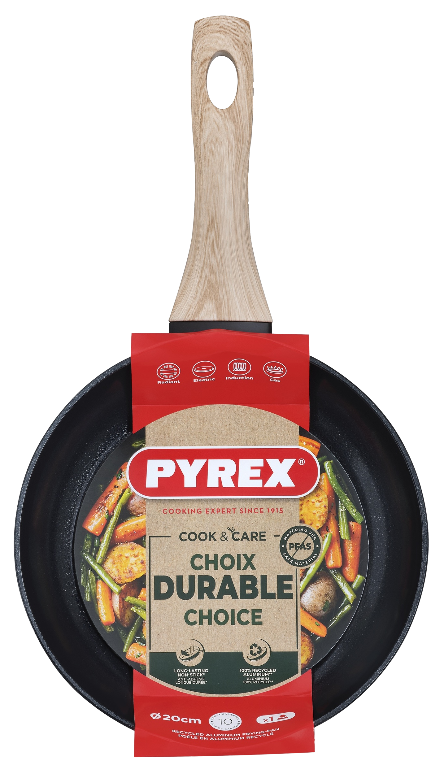 Сковорода PYREX Cook&Care 20 см індукція б/кришки (CR20BF6/8046)