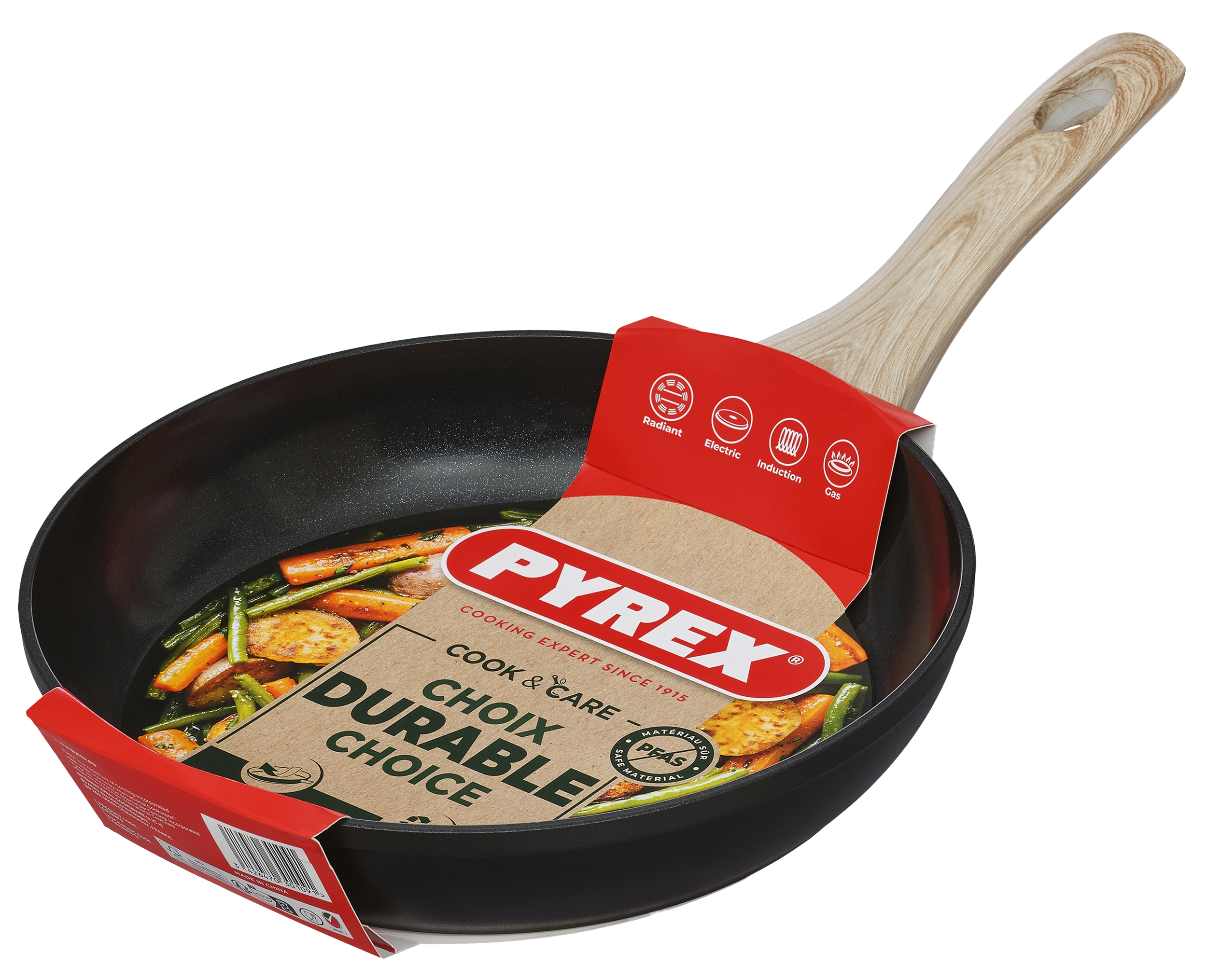 Сковорода PYREX Cook&Care 22 см індукція б/кришки (CR22BF6/8046)