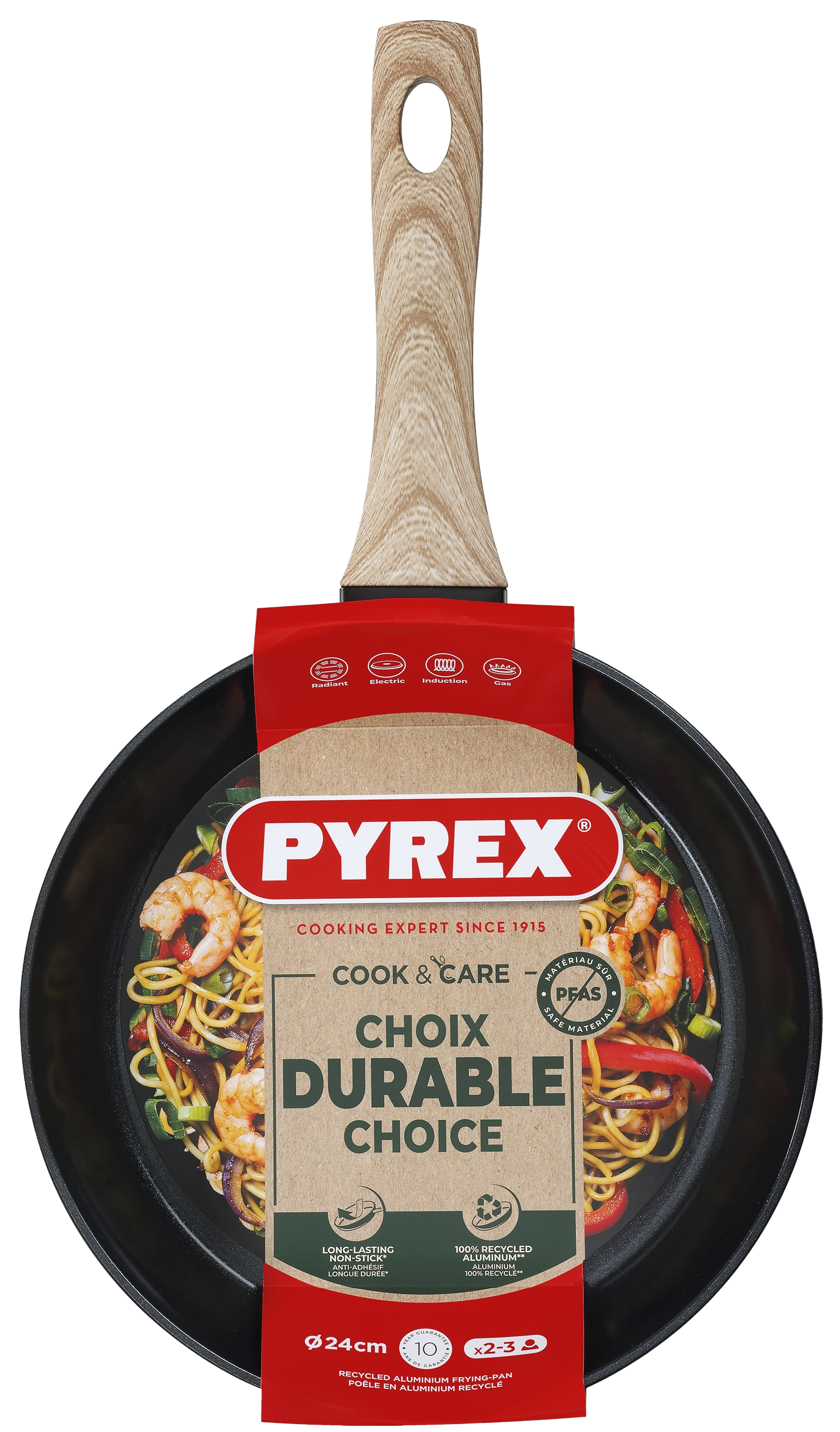 Сковорода PYREX Cook&Care 24 см індукція б/кришки (CR24BF6/8046)