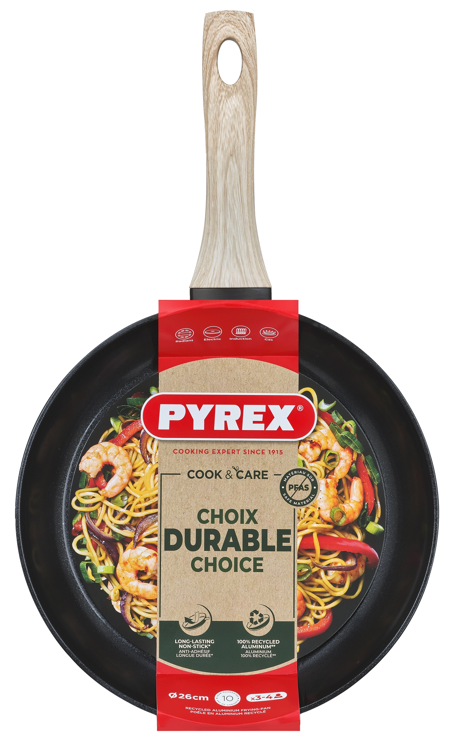 Сковорода PYREX Cook&Care 26 см індукція б/кришки (CR26BF6/8046)