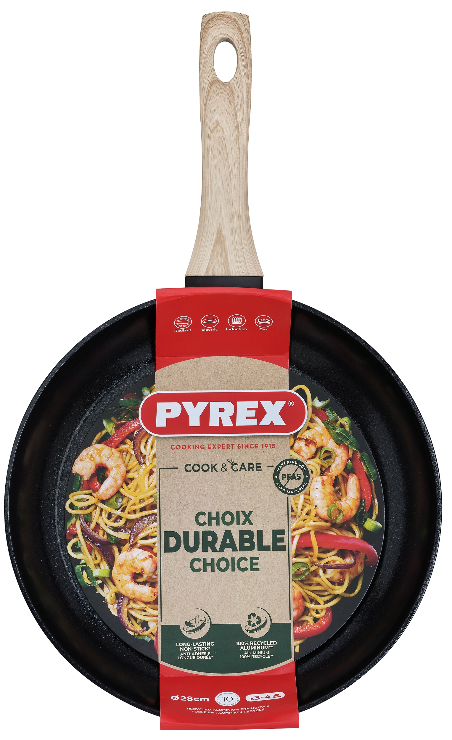 Сковорода PYREX Cook&Care 28 см індукція б/кришки (CR28BF6/8046)