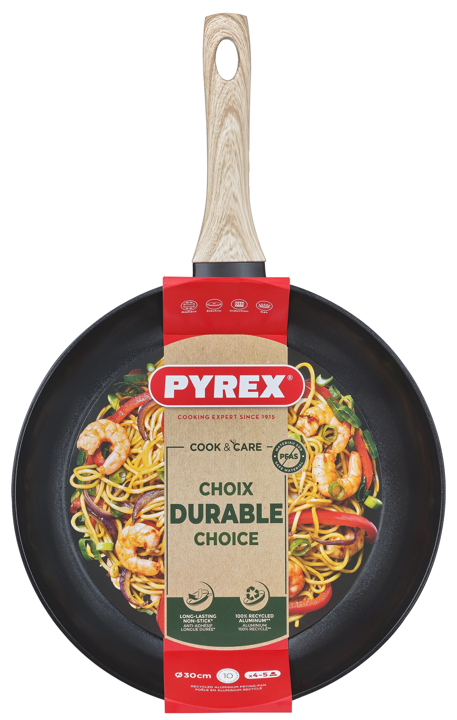Сковорода PYREX Cook&Care 30 см індукція б/кришки (CR30BF6/8046)