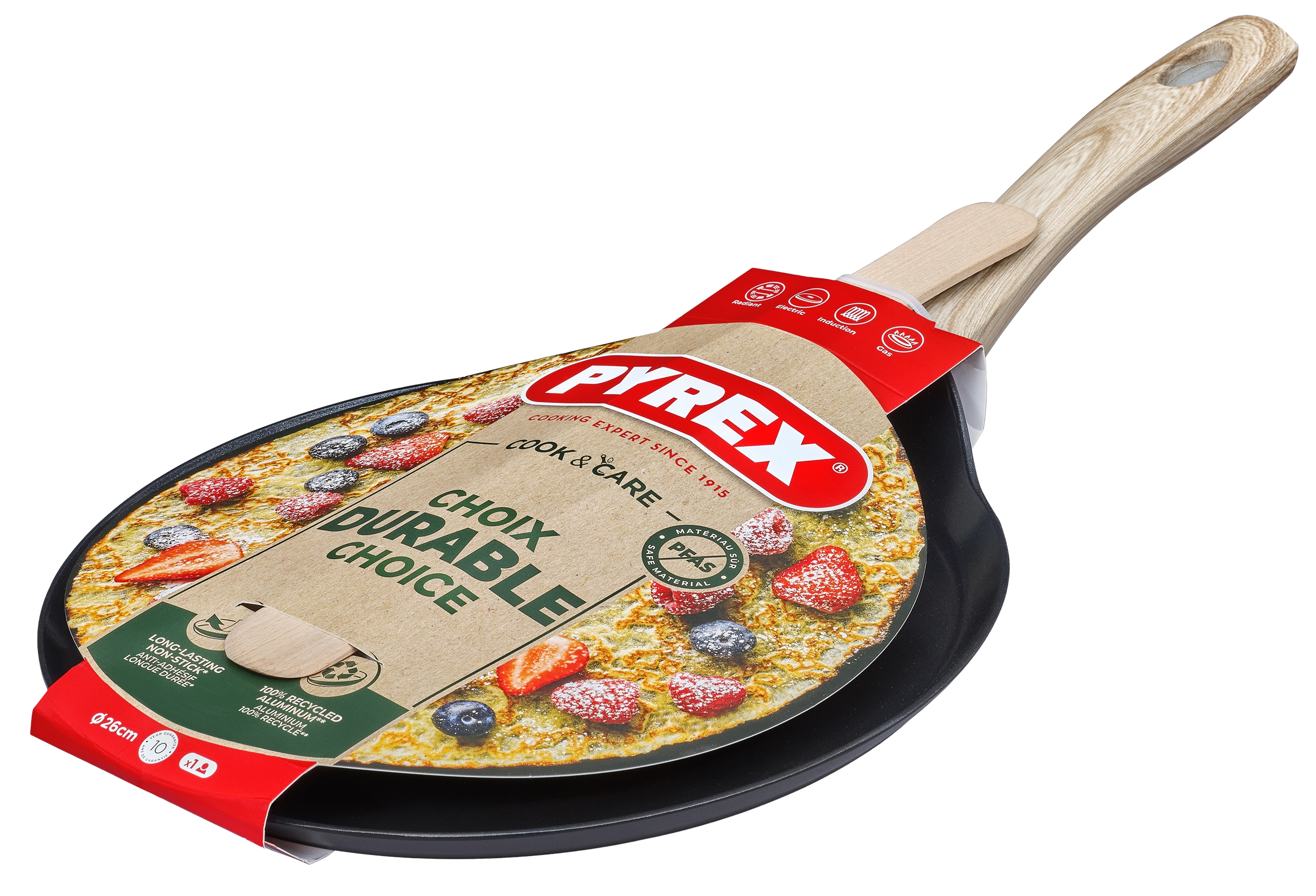 Сковорода PYREX Cook&Care 26 см д/млинців індукція (CR26BK6/8046)