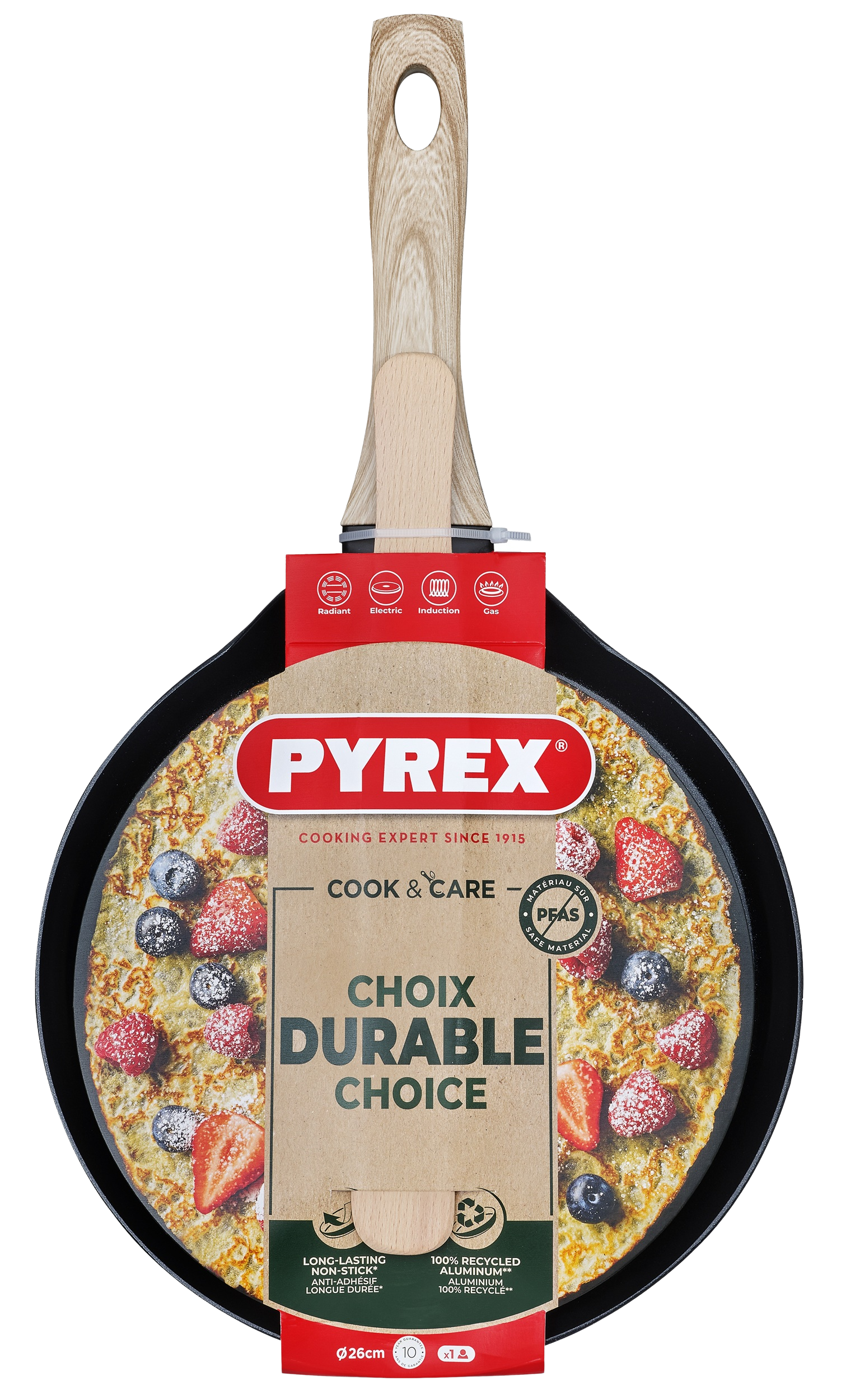 Сковорода PYREX Cook&Care 26 см д/млинців індукція (CR26BK6/8046)