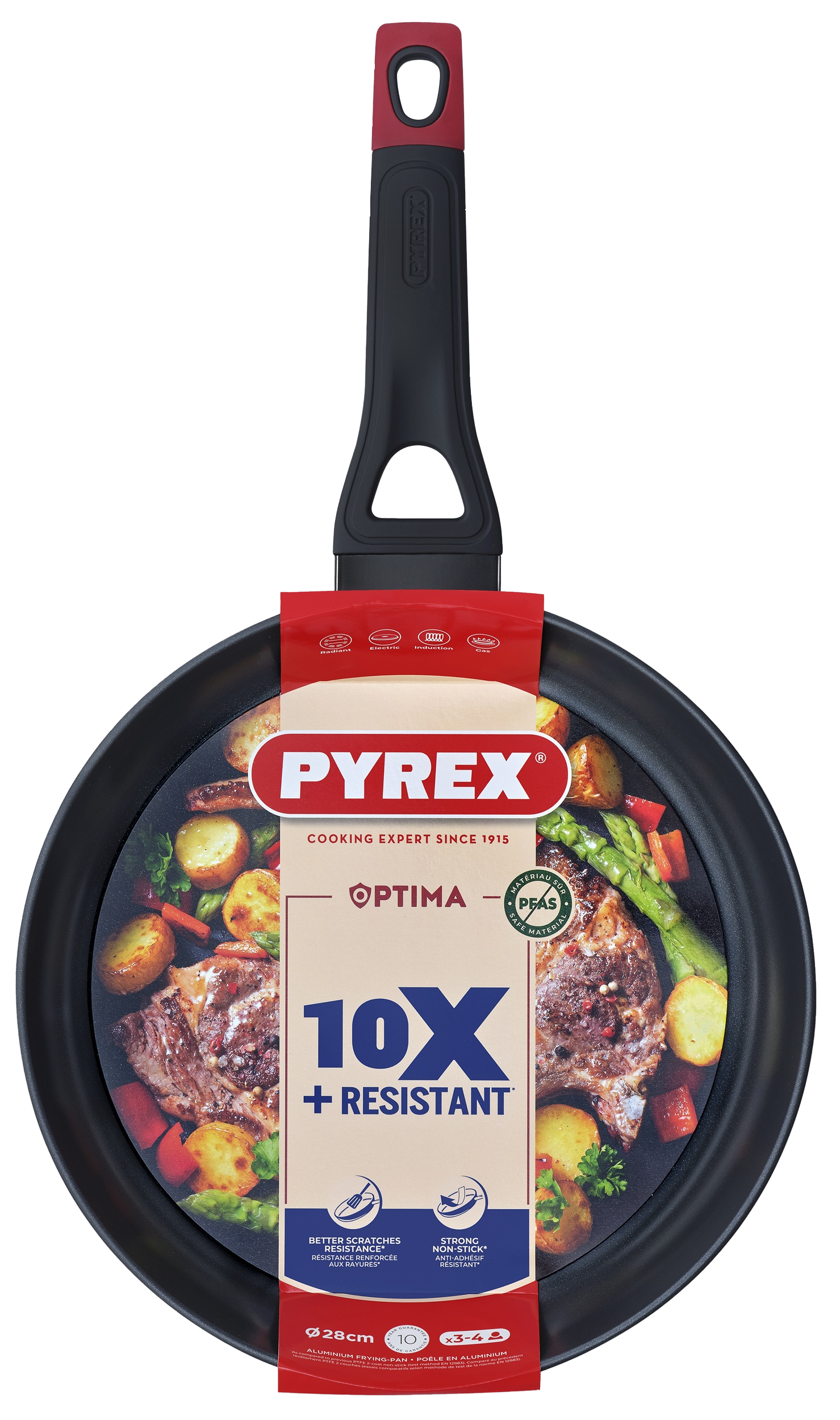 Сковорода PYREX OPTIMA 28 см індукція б/кришки (OT28BF6/8046)