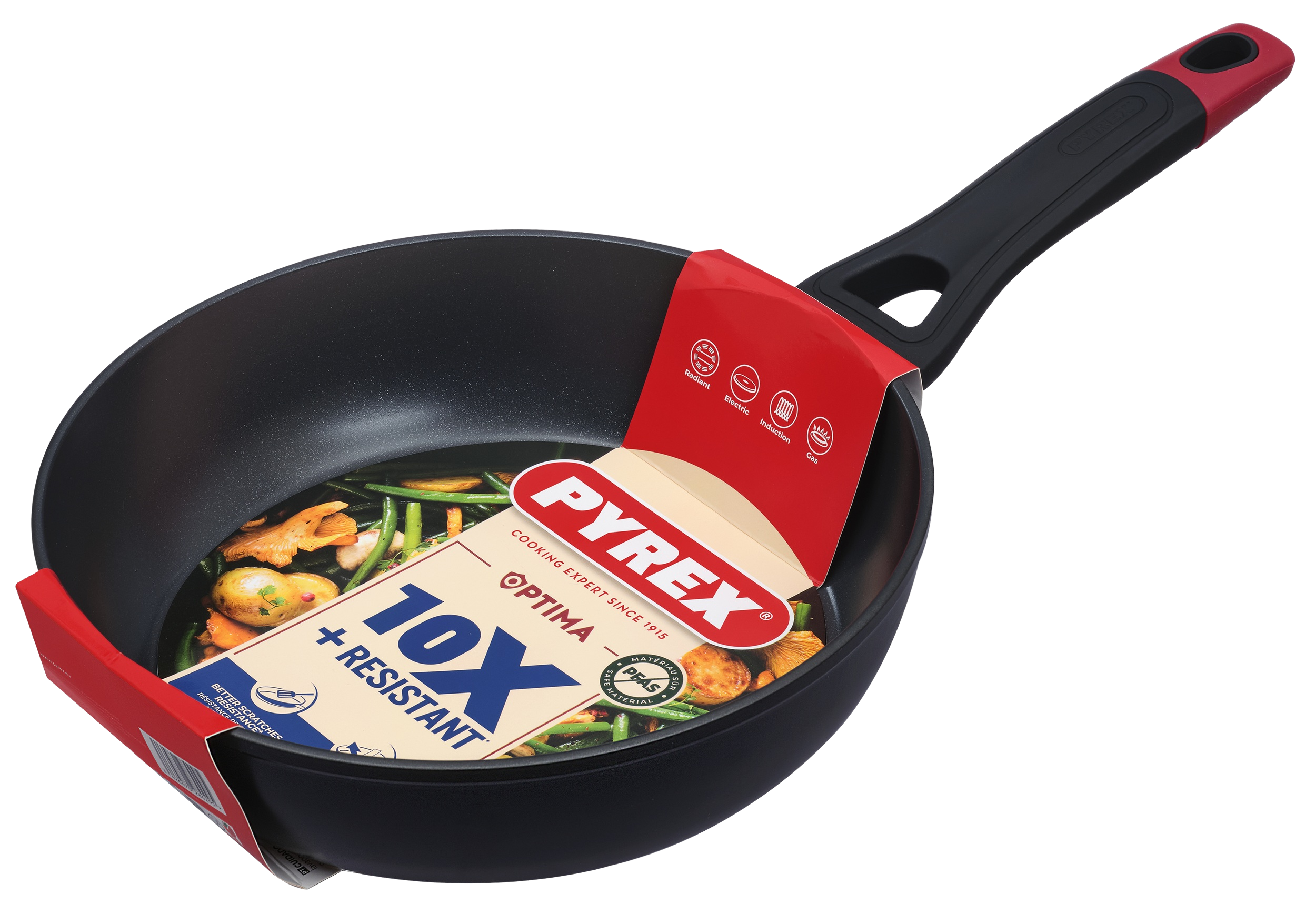 Сковорода PYREX OPTIMA глиб. 26 см індукція б/кришки (OT26DF6/8046)