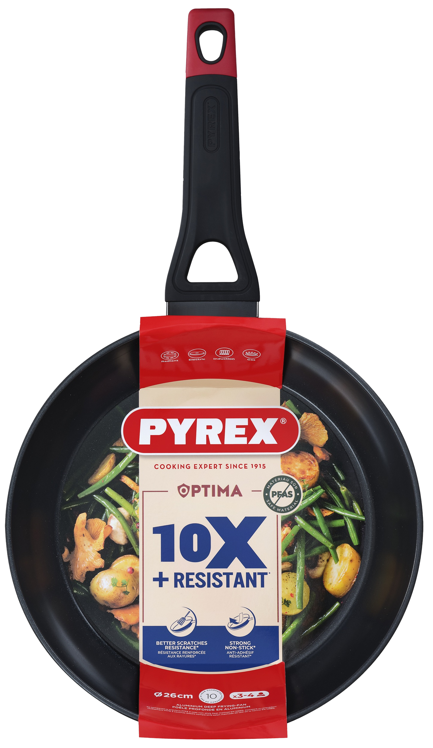 Сковорода PYREX OPTIMA глиб. 26 см індукція б/кришки (OT26DF6/8046)