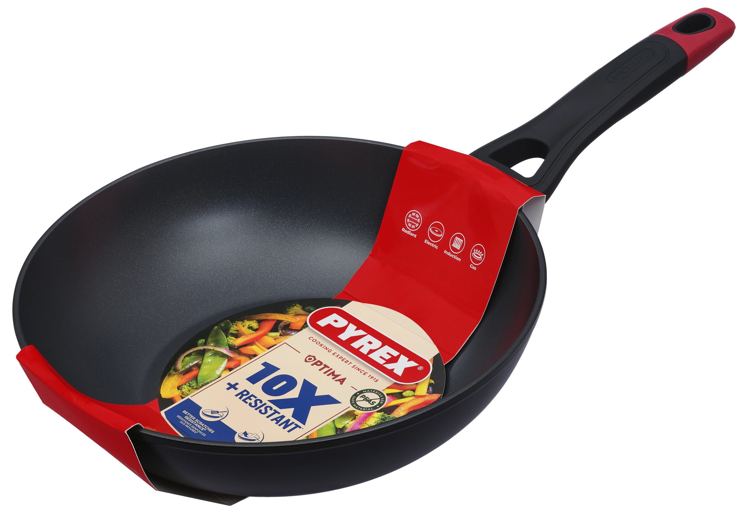 Сковорода PYREX OPTIMA WOK 28см індукція б/кришки (OT28BW6/8046)