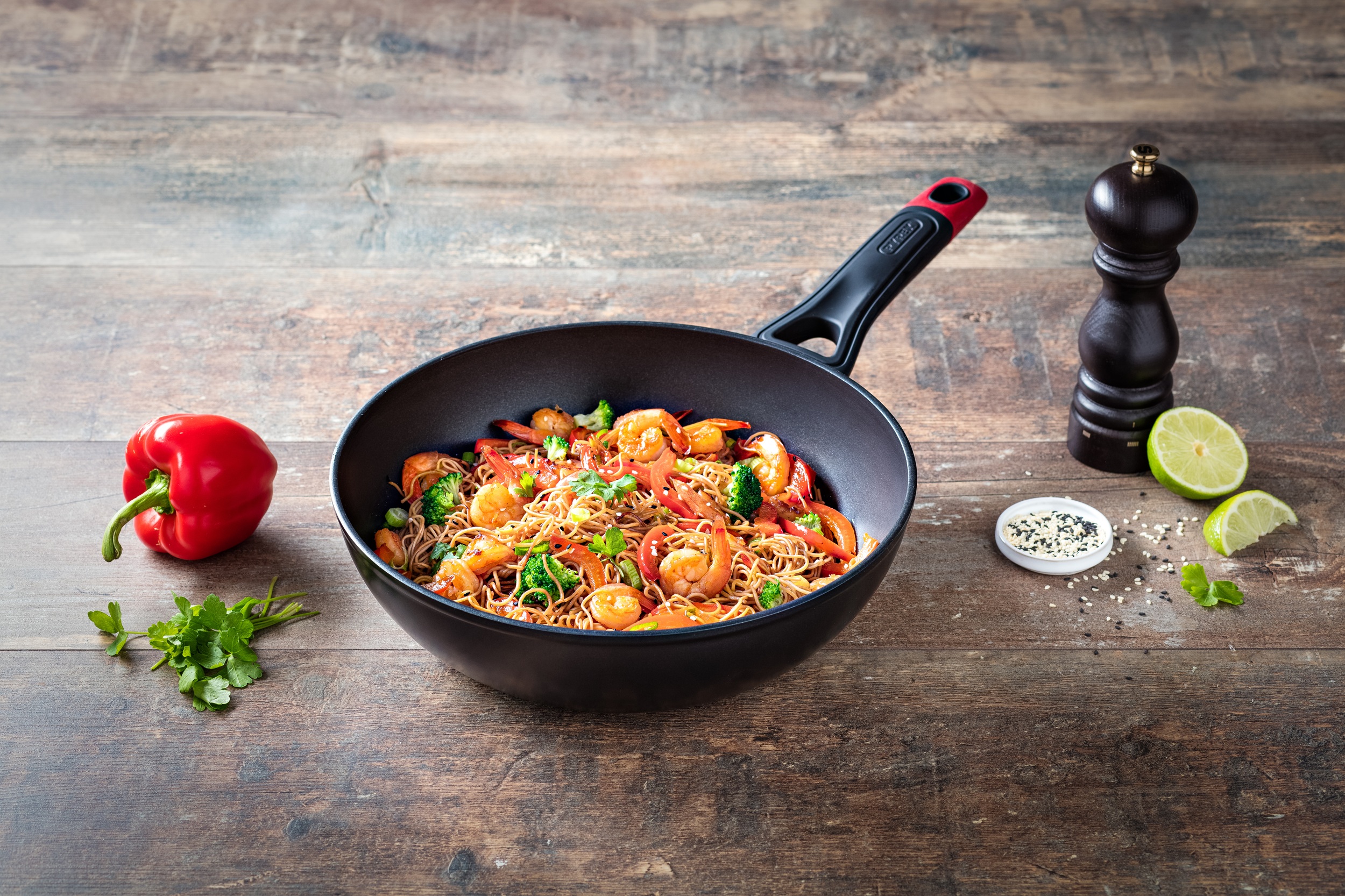 Сковорода PYREX OPTIMA WOK 28см індукція б/кришки (OT28BW6/8046)