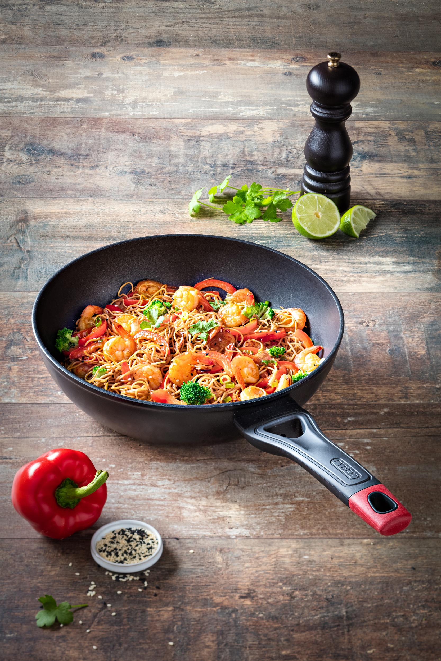 Сковорода PYREX OPTIMA WOK 28см індукція б/кришки (OT28BW6/8046)