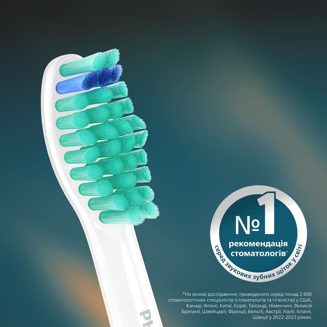 Зубна електрощітка PHILIPS Насадки для зубної щітки Sonicare ProResults (HX6012/87)