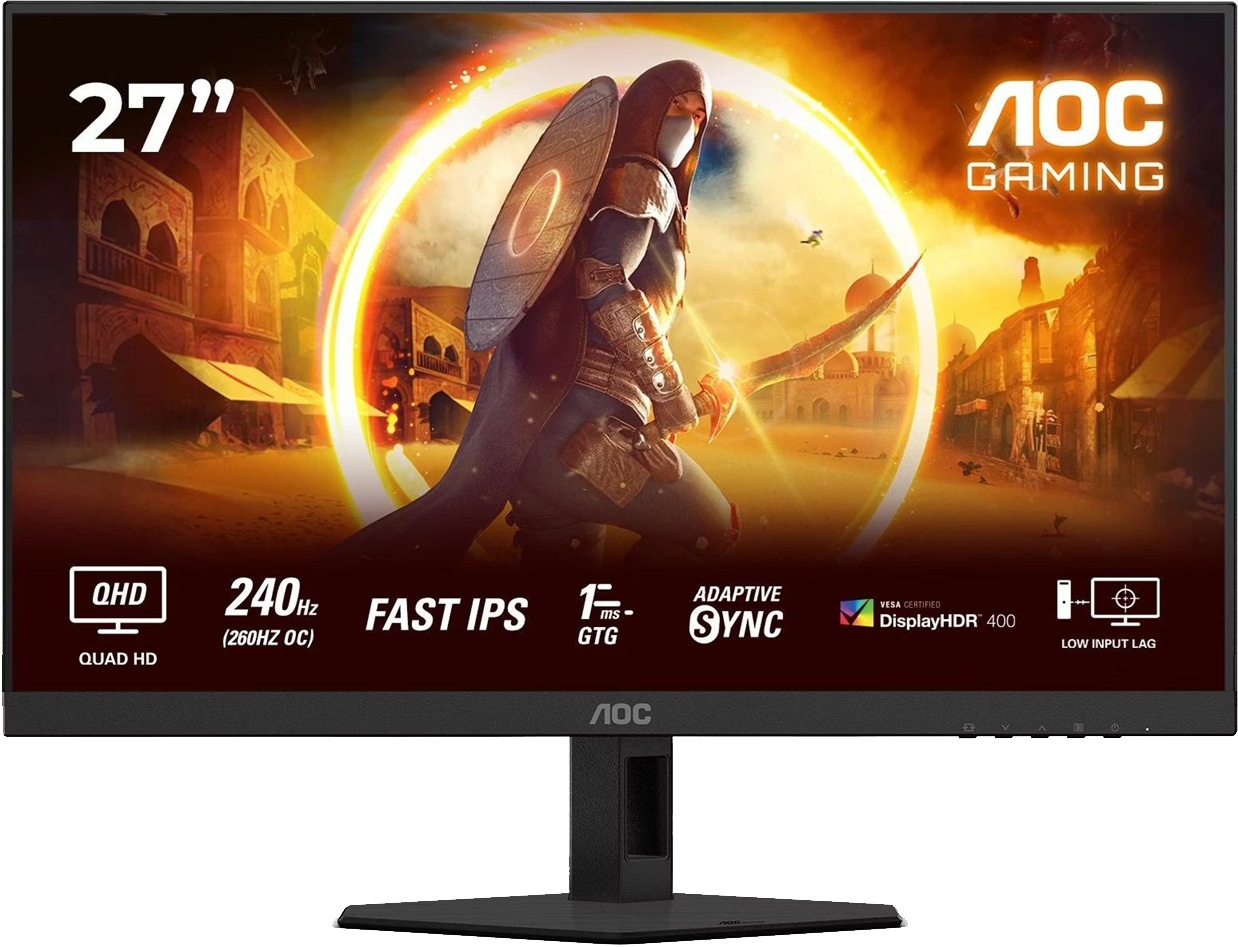Монiтор TFT AOC 27" Q27G4ZR IPS QHD 260Hz 400nit 2*HDMI DP Pivot MM Black/Red