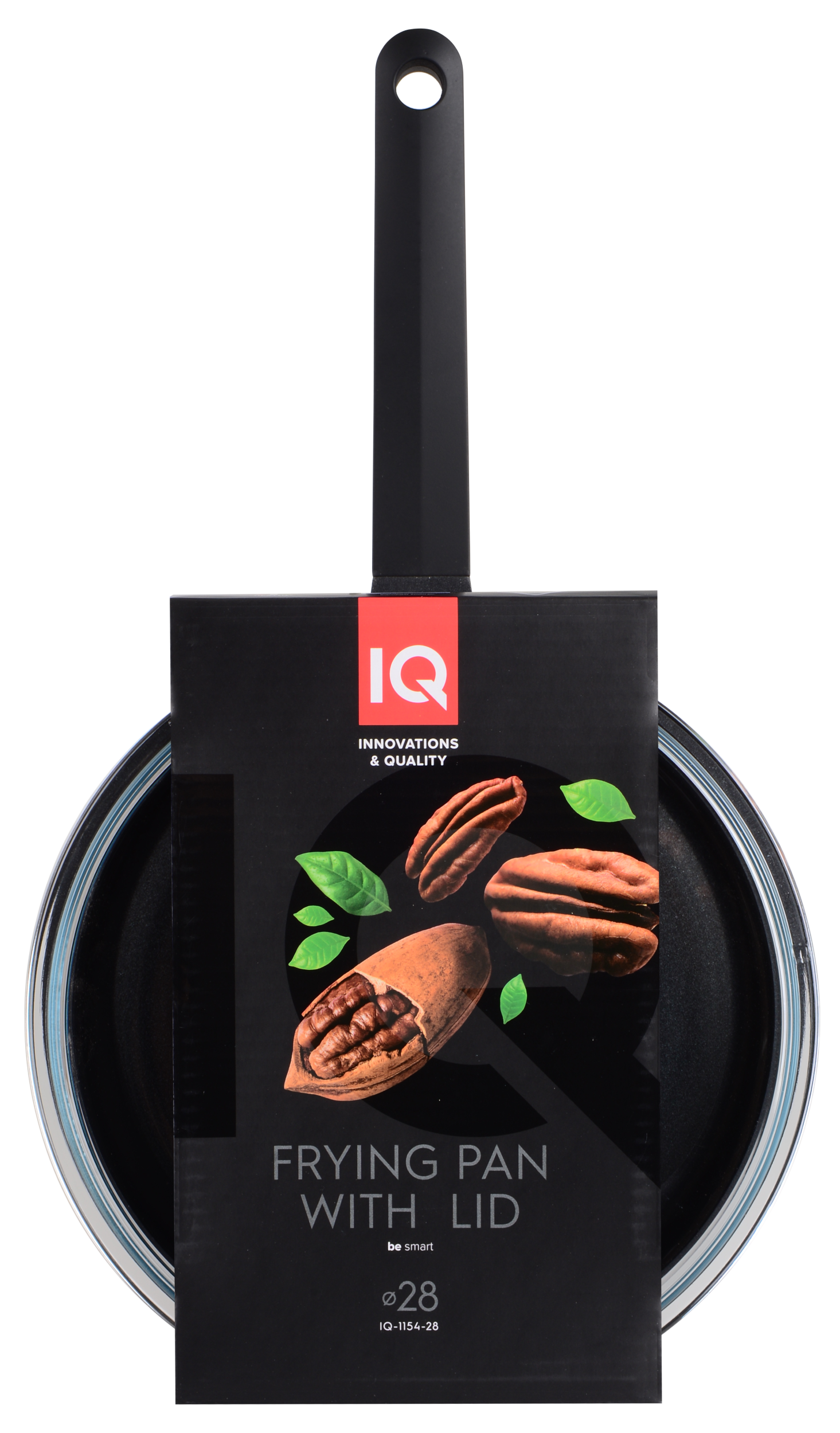 Сковорода IQ Be Smart глибока 28 см з кришкою (IQ-1154-28)
