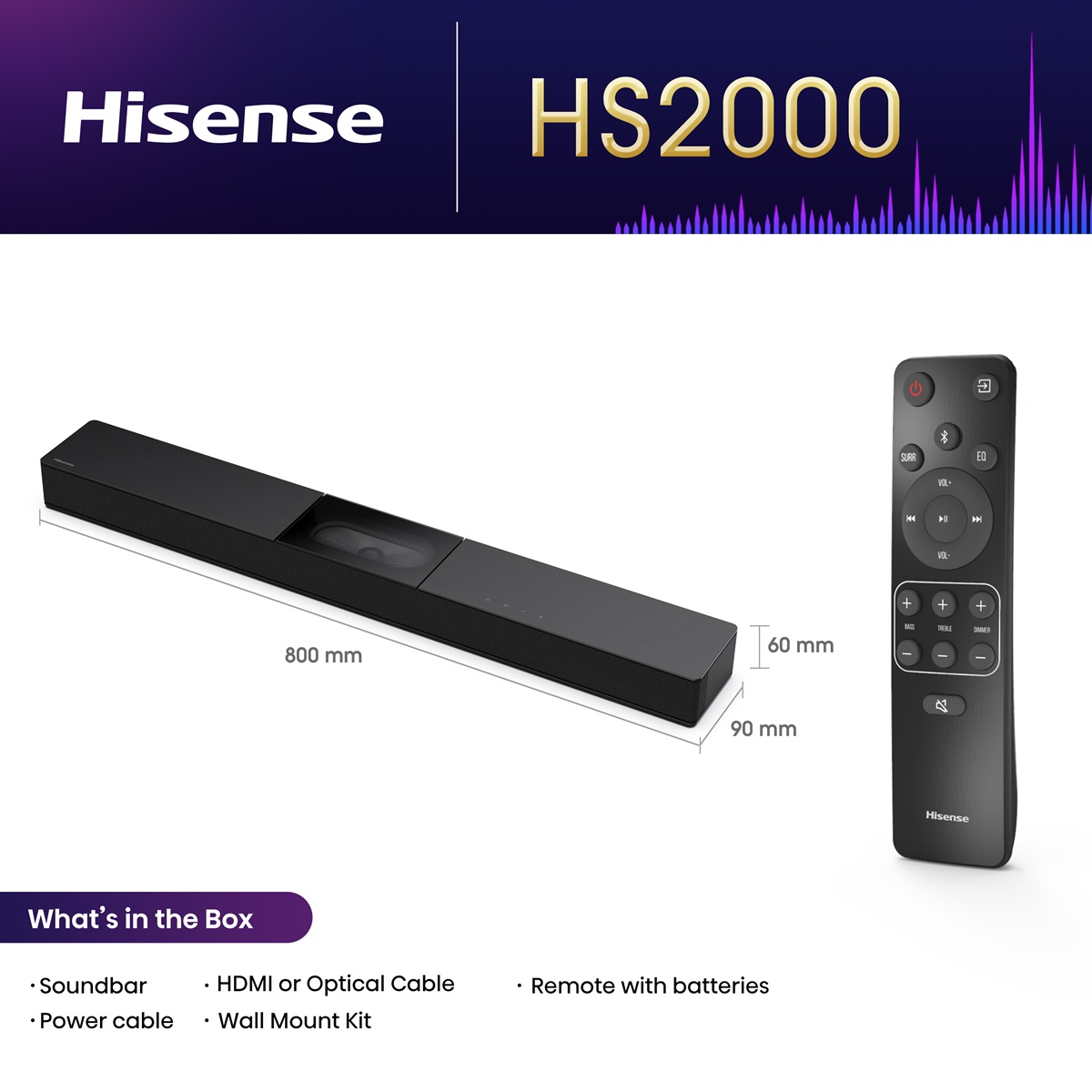 Саундбар Hisense HS2000 (7151583)