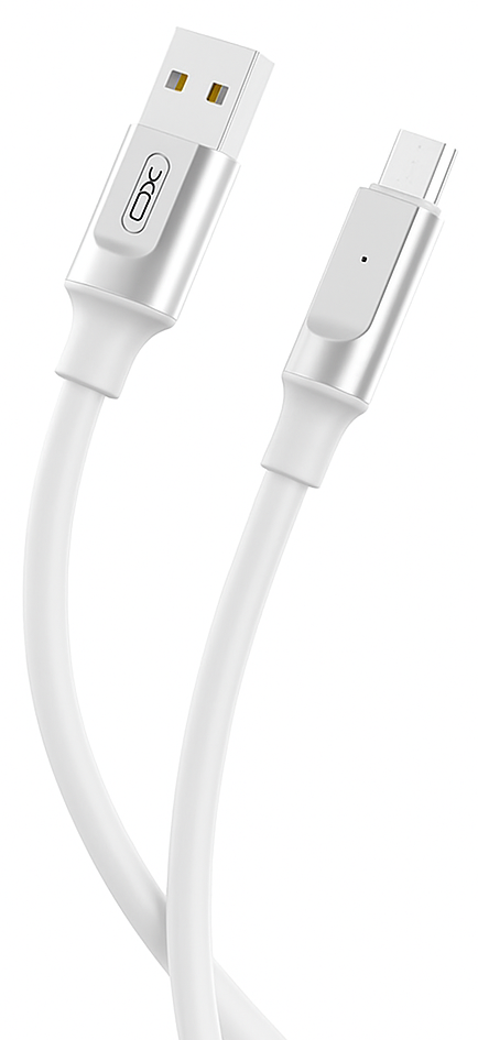 кабель XO NB251 Liquid Silicone Rubber USB-A to Micro - 6A - 1m (Білий)