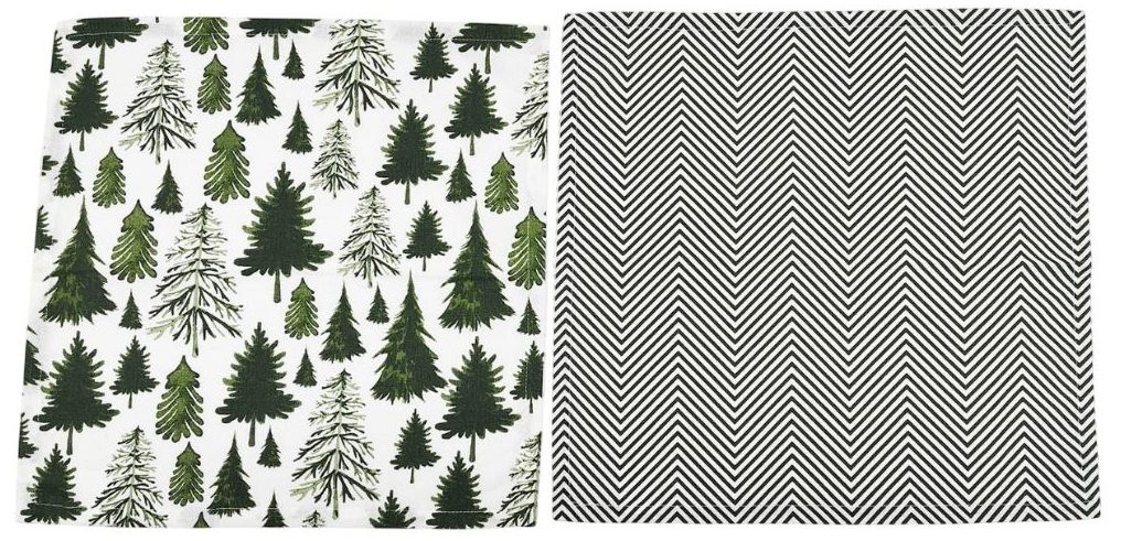 Кухонний текстиль SOHO Наб. руш. 40*40см бавовна 100% Christmas trees 4 шт.