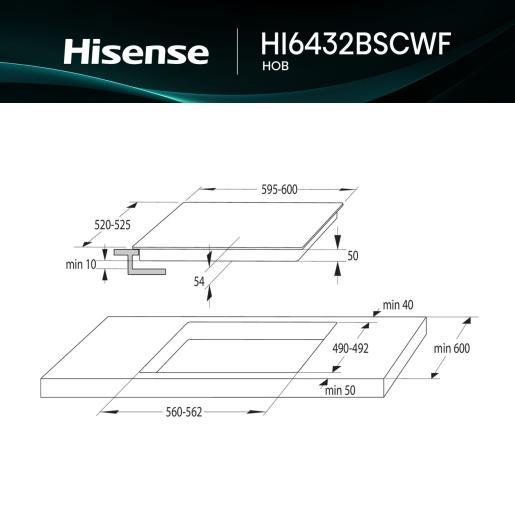 Вбуд. поверхня HISENSE HI6432BSCWF