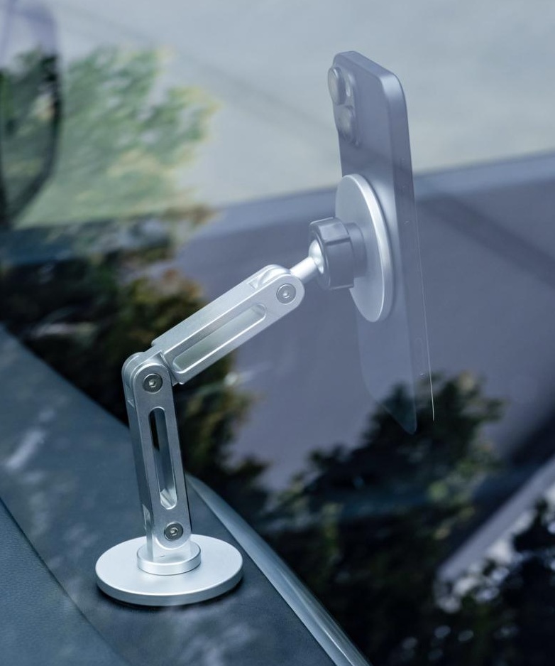 Автотримач XO C148 Universal Magnetic metal 360° rotating Holder Silver (7109739)