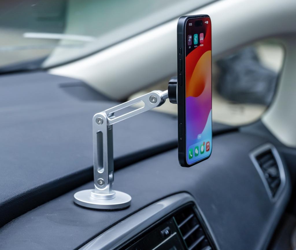 Автотримач XO C148 Universal Magnetic metal 360° rotating Holder Silver (7109739)