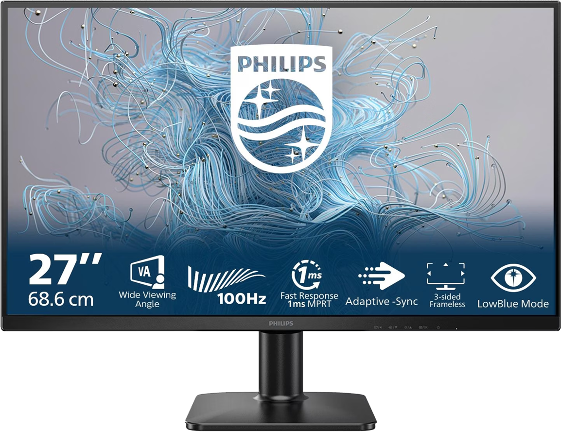 Монiтор TFT PHILIPS 27" 27E2N1100L/00 VA FHD 100hz VGA HDMI Black